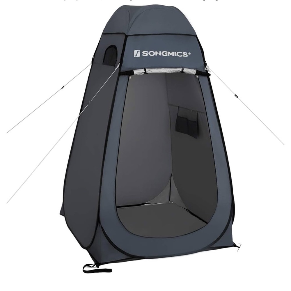 SONGMICS Gray Pop-Up Privacy Tent